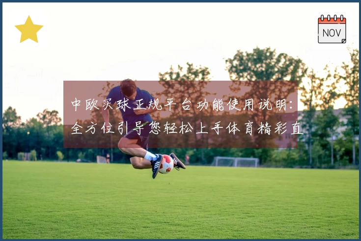 中欧买球正规平台功能使用说明：全方位引导您轻松上手体育精彩直播